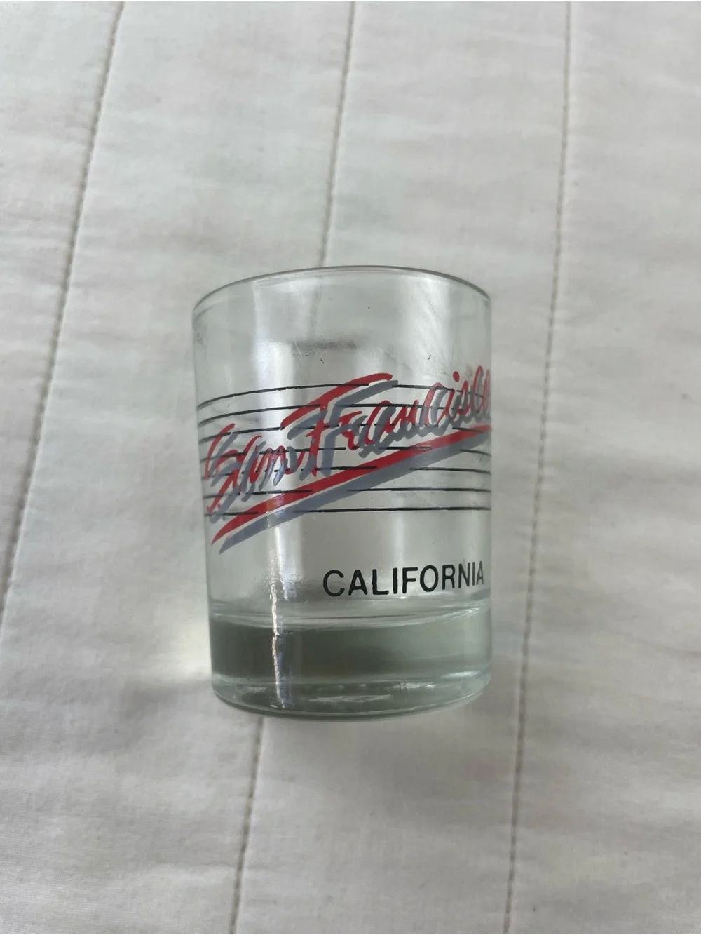 San Francisco California Souvenir Shot Glasses - Clear Glass (Set of 2)